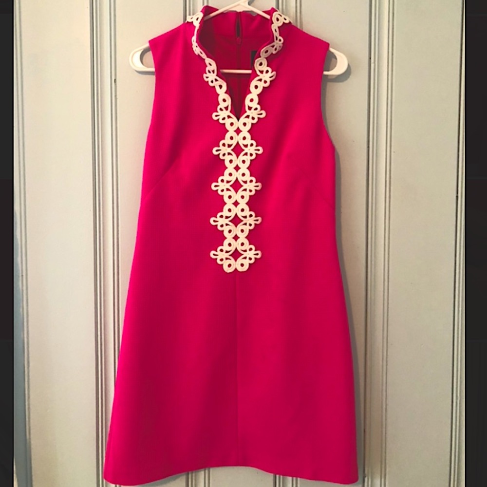 Vince Camuto Hot Pink Sleeveless Shift Dress